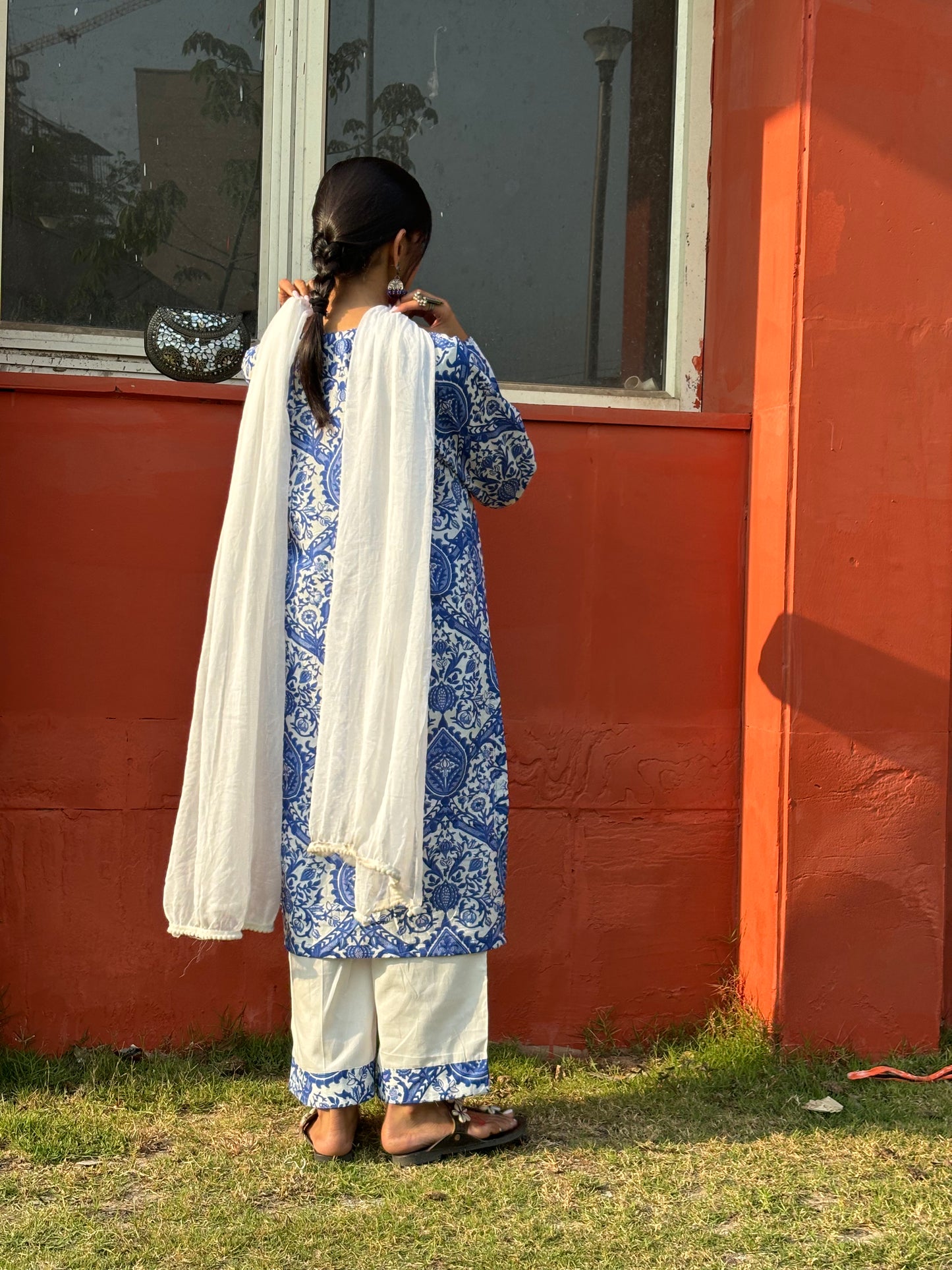 Aasmani Kurti set