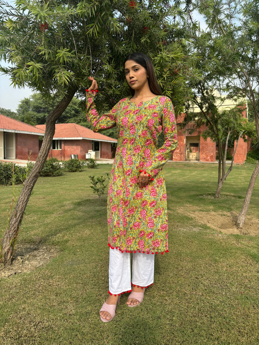 Straight kurti with pant